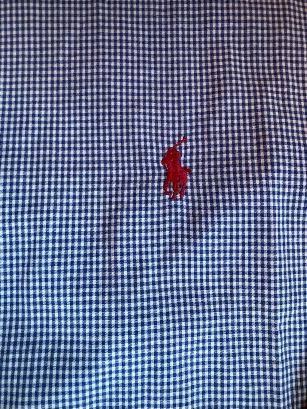 Polo by Ralph Lauren Blue Micro-Check Button-Down Dress Shirt